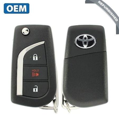 OEMREF2016-2021 Corolla / 3-Button Flip Key / PN89070-12C20 / HYQ12BFA (H Chip) (OEM Refurb)